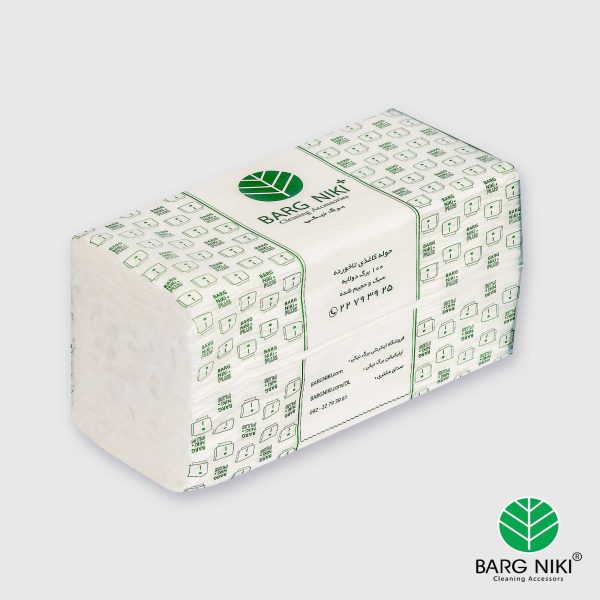 دستمال حوله ای برگ نیکی پلاس 100 برگ (بسته 15 عددی) - Image 1