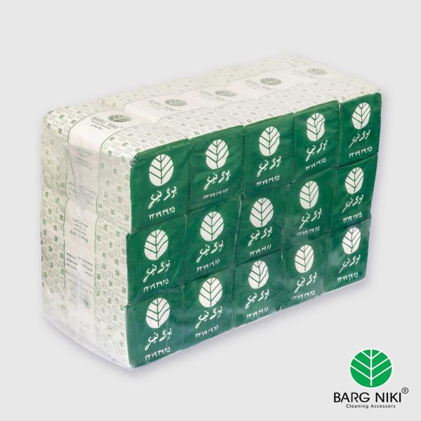 دستمال حوله ای برگ نیکی پلاس 100 برگ (بسته 15 عددی) - Image 2